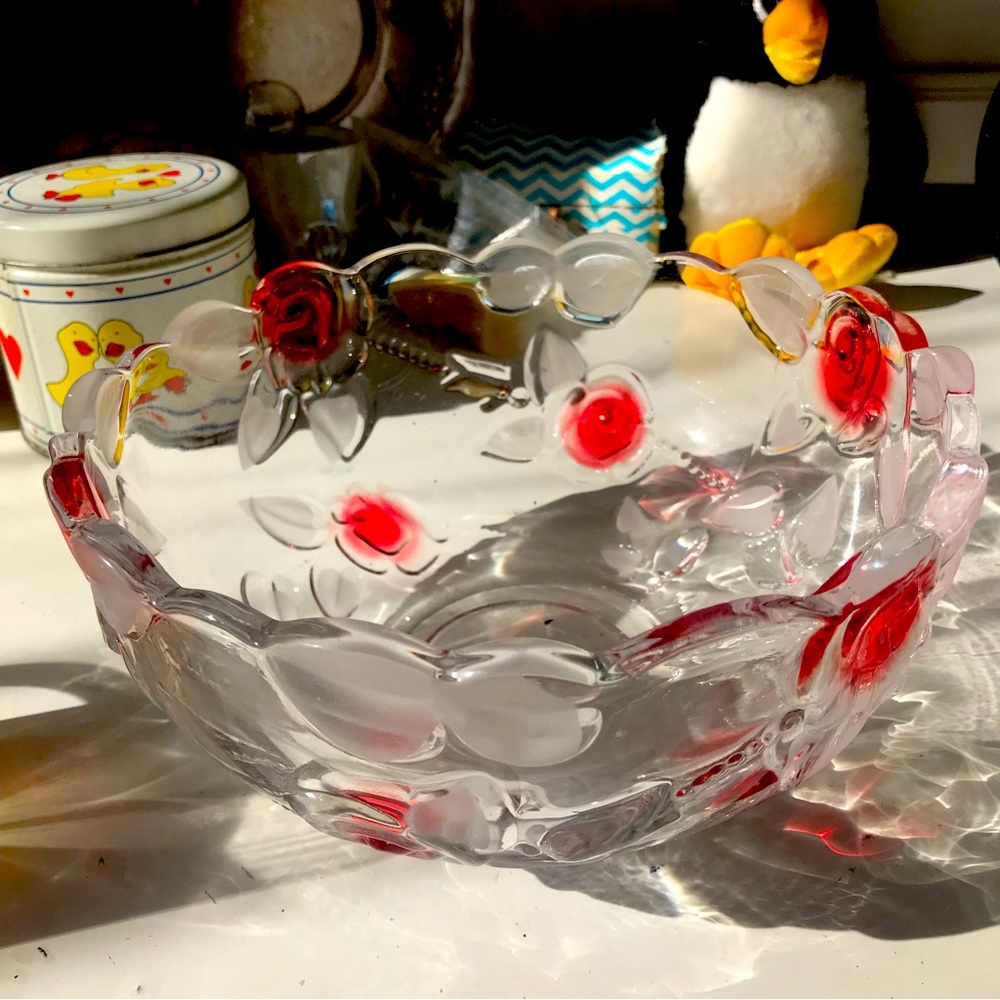 Beautiful crystal vase